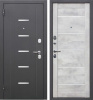 Дверь мет. 7,5 см Серебро Гарда  Бетон снежный (860)мм левая Царга
